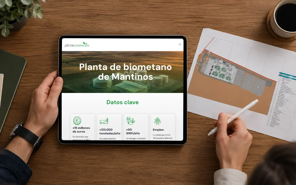 Landing page Mantinos